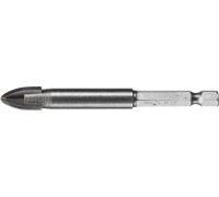 Сверло по стеклу и кафелю 12 мм, 4х кромка, HEX 1/4 STAYER 2985-12_z01