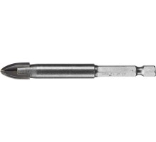 Сверло по стеклу и кафелю 12 мм, 4х кромка, HEX 1/4 STAYER 2985-12_z01