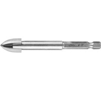 Сверло по стеклу и кафелю 14 мм, 4х кромка, HEX 1/4 STAYER 2985-14_z01