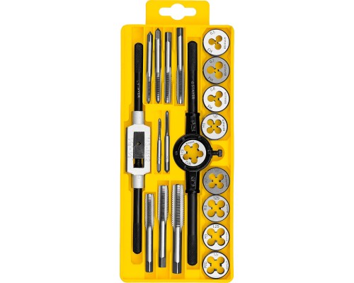 Набор метчиков и плашек MaXCut, 20 предмета, легированная сталь STAYER 28012-H20