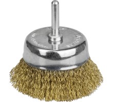 Чашечная щетка для дрели 63 мм, витая латунированная стальная проволока, 0.3 мм STAYER 35117-063_z01