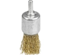 Щетка кистевая для дрели 24 мм, витая стальная латунированная проволока 0.3 мм STAYER 35113-24
