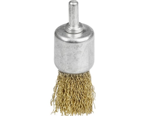 Щетка кистевая для дрели 24 мм, витая стальная латунированная проволока 0.3 мм STAYER 35113-24