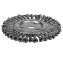 Щетка дисковая для УШМ 200 мм, жгутированная стальная проволока 0.5 мм STAYER 35120-200