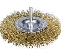 Щетка дисковая для дрели 75 мм, витая стальная латунированная проволока 0.3 мм STAYER 35114-075_z01