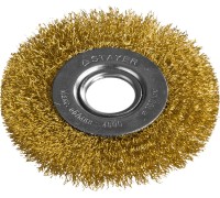 Щетка дисковая для УШМ 100 мм, жгутированная стальная проволока 0.5 мм STAYER 35122-100