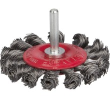 Щетка кистевая для дрели 75 мм, жгутированная стальная проволока 0.5 мм STAYER 35115-075_z01