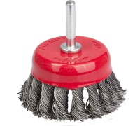 Щетка кистевая для дрели 75 мм, жгутированная стальная проволока 0.5 мм STAYER 35118-075_z01