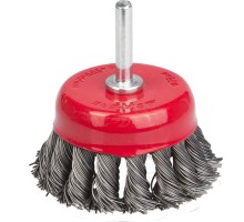 Щетка кистевая для дрели 75 мм, жгутированная стальная проволока 0.5 мм STAYER 35118-075_z01