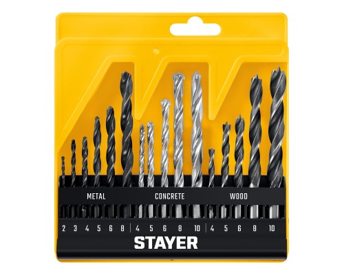 Набор комбинированных сверл Combi 16 предметов STAYER 29720-H16_z01