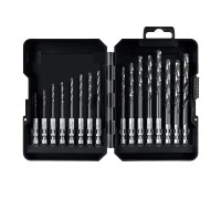 Набор сверл по металлу для винтовертов и шуруповертов IMPACT READY НЕХ-1/4", 16 шт STAYER 29603-H16