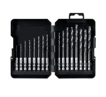 Набор сверл по металлу для винтовертов и шуруповертов IMPACT READY НЕХ-1/4", 16 шт STAYER 29603-H16