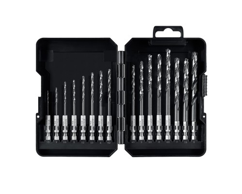 Набор сверл по металлу для винтовертов и шуруповертов IMPACT READY НЕХ-1/4", 16 шт STAYER 29603-H16