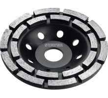 Двухрядная алмазная чашка Double, d 125 мм STAYER 33381-125_z01