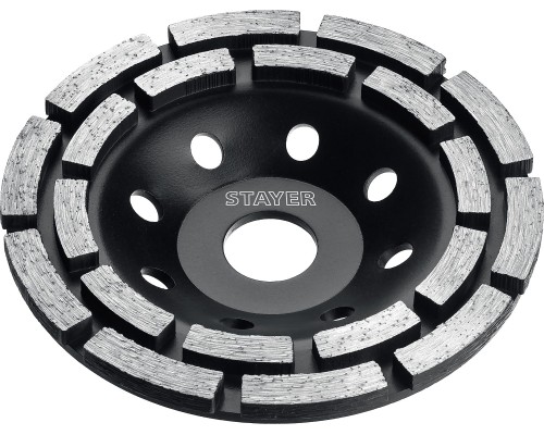 Двухрядная алмазная чашка Double, d 125 мм STAYER 33381-125_z01
