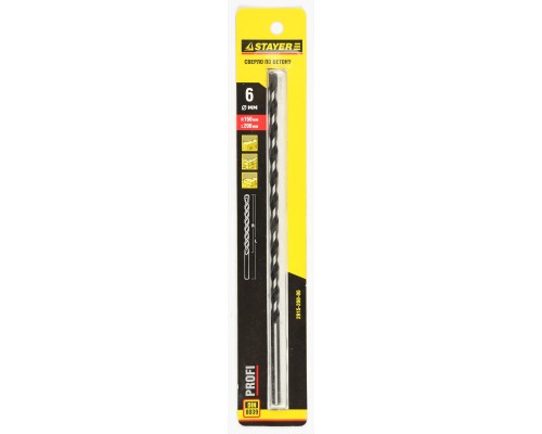 Сверло по бетону ProHammer 6x200 мм STAYER 2915-200-06