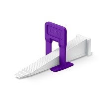 Система выравнивания плитки "ворота" СВП TileFix, комплект: 1,5 мм, зажим +клин, 50 +50 шт STAYER 33842-H50