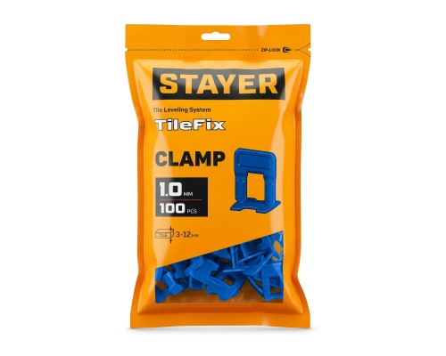 Система выравнивания плитки "ворота" СВП TileFix, 1,0 мм, 100 шт STAYER 33845-100