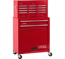 Инструментальная тележка с 2 полками + ящик с 7 полками 616x330x742 мм, комбо STAYER 38909-K