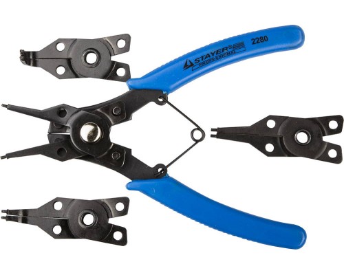 Съемник стопорных колец 4-in-1, 4 насадки STAYER 2280