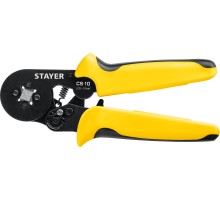 Мультидиапазонные пресс-клещи с квадратным профилем для втулочных наконечников CS-10, 0.25-10 мм2 STAYER 44447