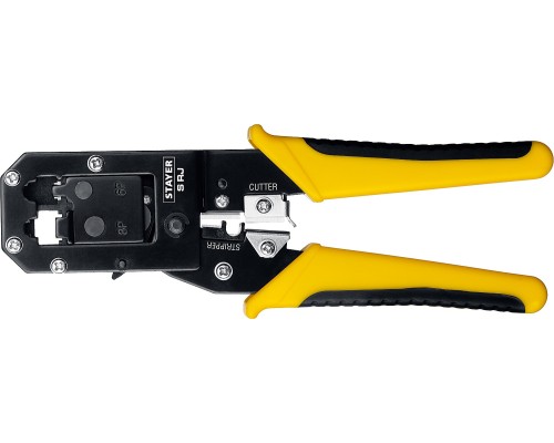 Универсальный кримпер S-RJ, (RJ45, RJ11, RJ12) STAYER 22652