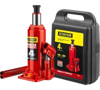 Бутылочный гидравлический домкрат RED FORCE, в кейсе, 4 т, 195-380 мм STAYER 43160-4-K_z01