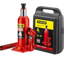 Бутылочный гидравлический домкрат RED FORCE, в кейсе, 4 т, 195-380 мм STAYER 43160-4-K_z01