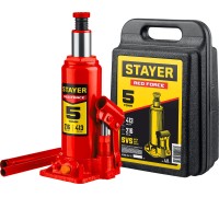 Бутылочный гидравлический домкрат RED FORCE, в кейсе, 5 т, 216 - 413 мм STAYER 43160-5-K_z01