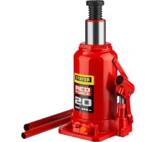 Бутылочный гидравлический домкрат RED FORCE, 20 т, 242-452 мм STAYER 43160-20_z01