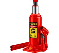 Бутылочный гидравлический домкрат RED FORCE, 5 т, 216 - 413 мм STAYER 43160-5_z01