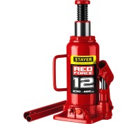 Бутылочный гидравлический домкрат RED FORCE, 12 т, 230-465 мм STAYER 43160-12_z01