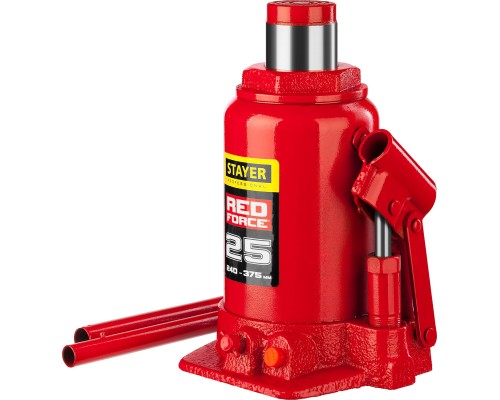 Бутылочный гидравлический домкрат RED FORCE, 25 т, 240-375 мм STAYER 43160-25_z01