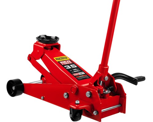 Подкатной домкрат с быстрым и высоким подъемом для СТО F-35 RED FORCE, 3.5 т, 145-500 мм STAYER 43155-3.5