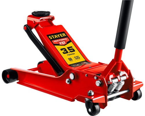 Универсальный подкатной домкрат для СТО F-37 RED FORCE, 3.5 т, 98 - 535 мм STAYER 43158-3.5