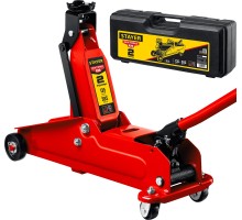 Подкатной домкрат с увеличенным подъемом R-28 RED FORCE, в кейсе, 2 т STAYER 43156-2-K