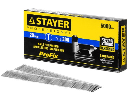 Гвозди для нейлера тип 18GA (47/300/F), 20 мм, 5000 шт STAYER 31530-20