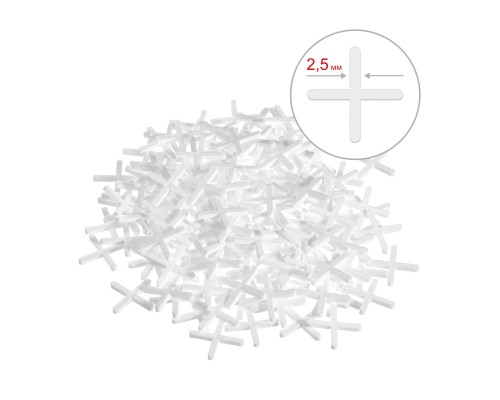 Крестики для плитки 2.5 мм, 200 шт STAYER 3380-2,5