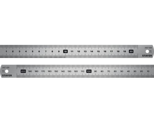 Нержавеющая линейка длина 0.2 м STAYER 3427-020_z02
