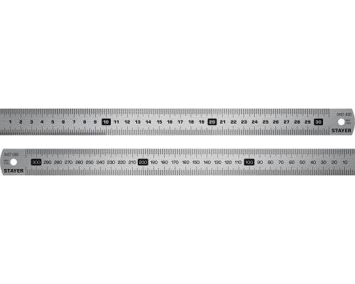 Нержавеющая линейка длина 0.3 м STAYER 3427-030_z02