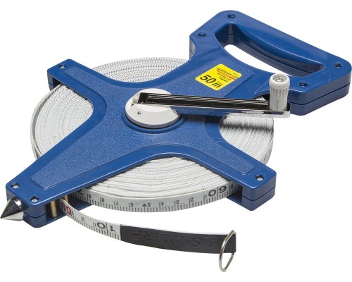 Геодезическая фиберглассовая мерная лента GeoMax, 50 м STAYER 3418-50