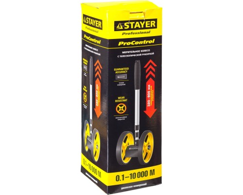 Измерительное колесо (курвиметр) ProControl 0.1-9999 м STAYER 34191