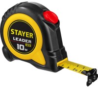 Рулетка с автостопом Leader, 10 мx25 мм STAYER 3402-10-25