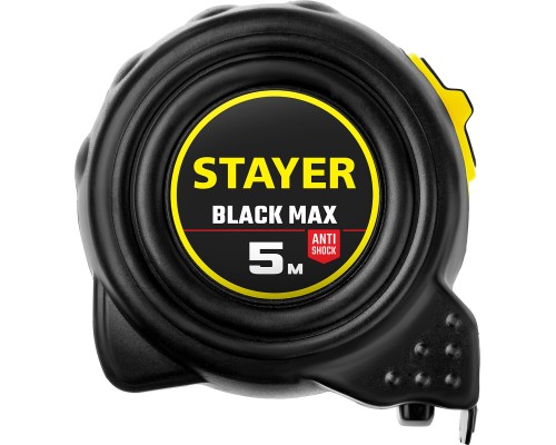 Рулетка с двумя фиксаторами BlackMax, 5 мx19 мм STAYER 3410-05_z02