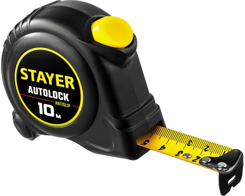 Рулетка с автостопом AutoLock, 10 мx25 мм STAYER 2-34126-10-25
