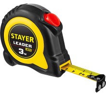 Рулетка с автостопом Leader, 3 мx16 мм STAYER 3402-3_z02