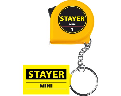 Рулетка-брелок Mini, 1 мx6 мм STAYER 34140-1_z02