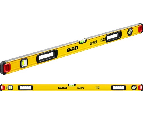 Уровень с поворотным глазком PRO STABIL, 1200 мм, усиленный профиль STAYER 3471-120_z02