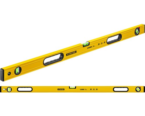 Уровень с поворотным глазком LEADER, 1200 мм, усиленный профиль STAYER 3466-120_z01