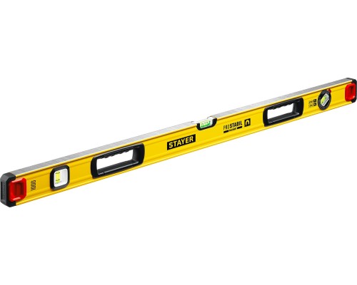 Магнитный уровень с поворотным глазком PRO STABIL, 1000 мм, усиленный профиль STAYER 3480-100